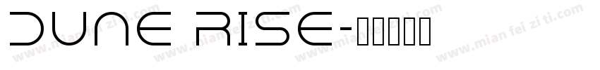 Dune Rise字体转换